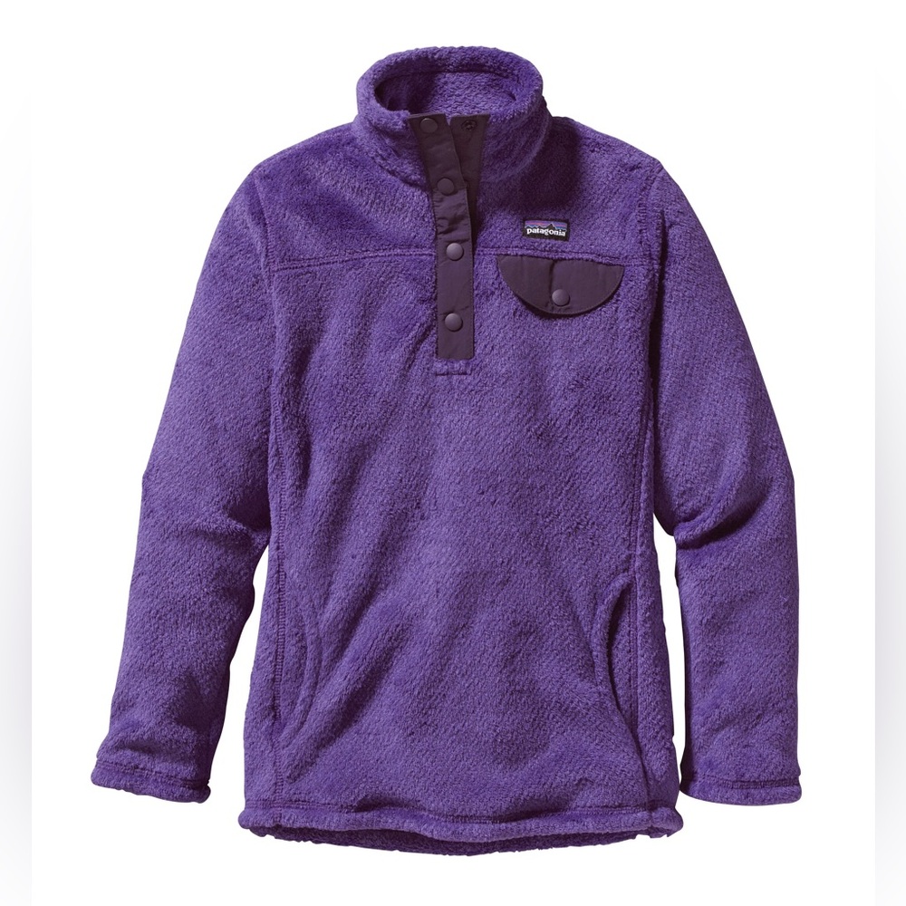 PATAGONIA | GIRLS RE-TOOL SNAP-T PULLOVER JACKET | PURPLE